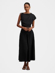 Forever New Black Dottie Petite Hardware Maxi Skirt - Image 4 of 5