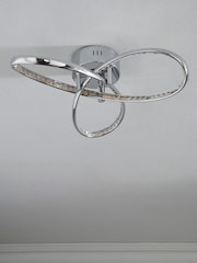 Chrome Cara LED Flush Fitting Ceiling Light - Image 2 of 8