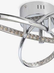 Chrome Cara LED Flush Fitting Ceiling Light - Image 6 of 8