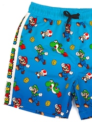 Vanilla Underground Blue Super Mario Bros Licencing Swim Shorts - Boys - Image 3 of 5