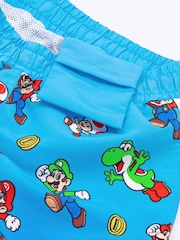 Vanilla Underground Blue Super Mario Bros Licencing Swim Shorts - Boys - Image 5 of 5