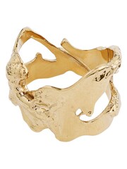 PILGRIM Gold Plated Compass Shaped Ring Adjustable - Image 2 of 5