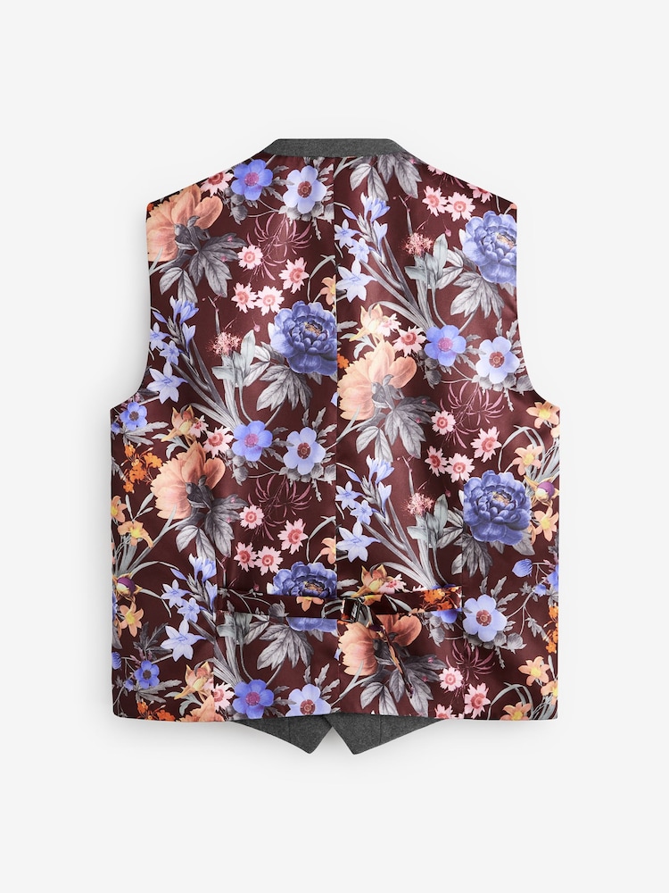 Gris - Coupe classique Donegal Costume Gilet - Image 7 of 9