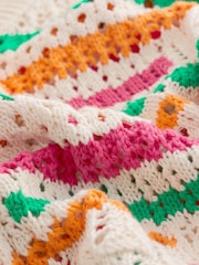 Multi 100% Cotton Stitch Stripe Jumper - Image 7 of 7