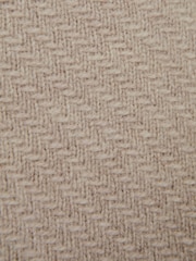 Reiss Oatmeal Melange Tempo Junior Slim Fit Knitted Half-Zip Funnel Neck Jumper - Image 6 of 6
