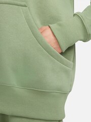 Nike Green Oversized Mini Swoosh Hoodie - Image 7 of 8