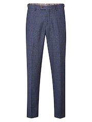 Skopes Blue Tailored Fit Woolf Check Suit: Trousers - Image 3 of 5