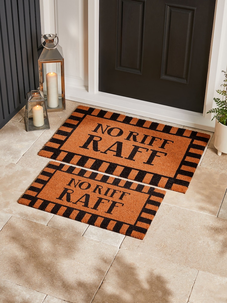 Black No Riff Raff Doormat - Image 2 of 4