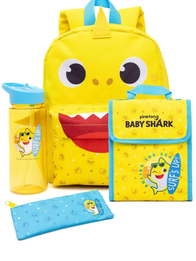 Vanilla Underground Yellow Baby Shark Baby Shark Backpack Set - Image 1 of 5