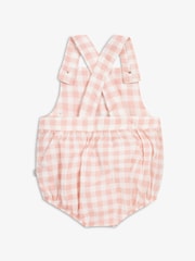 The Little Tailor Baby Woven Shorty 100% Cotton Dungarees - Image 3 of 8