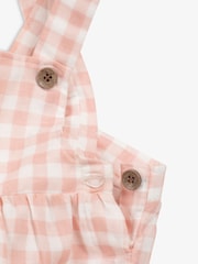 The Little Tailor Baby Woven Shorty 100% Cotton Dungarees - Image 4 of 8