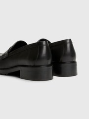 Tommy Hilfiger Black Iconic Loafers - Image 5 of 5