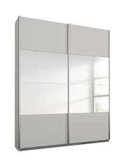 Rauch Grey Cameron Wood and Mirror Sliding Semi 1.3m Sliding Fitted Wardrobe - Image 2 of 2