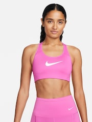 Nike Pink Victory Shape High Support Sports Bra - Image 1 of 6
