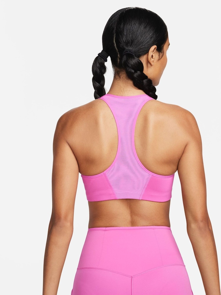 Nike Pink Victory Shape High Support Sports Bra - Image 2 of 6