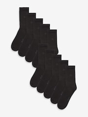 Negro - Regular - Pack de 10 pares de calcetines deportivos con planta acolchada - Imagen 2 de 4