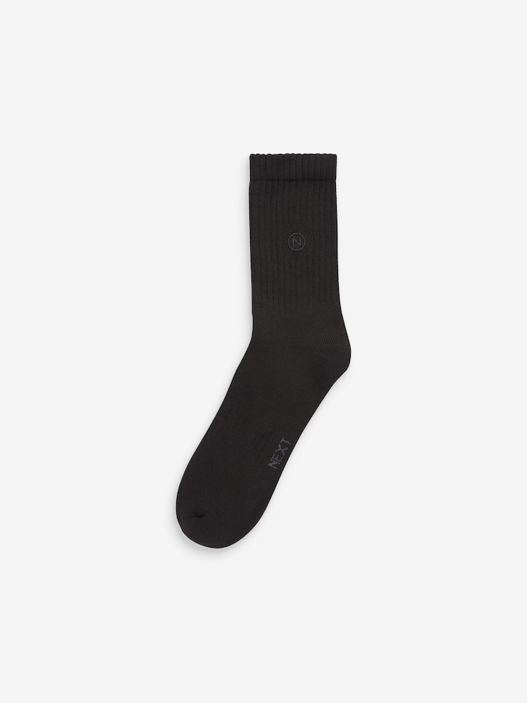 Schwarz - Regulär - Sportsocken mit gepolsterter Sohle, 10er-Pack - Image 3 of 4