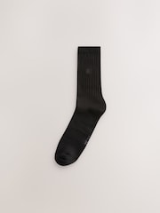 Black Cushioned Sole Sports Socks 10 Pack - Image 5 of 6