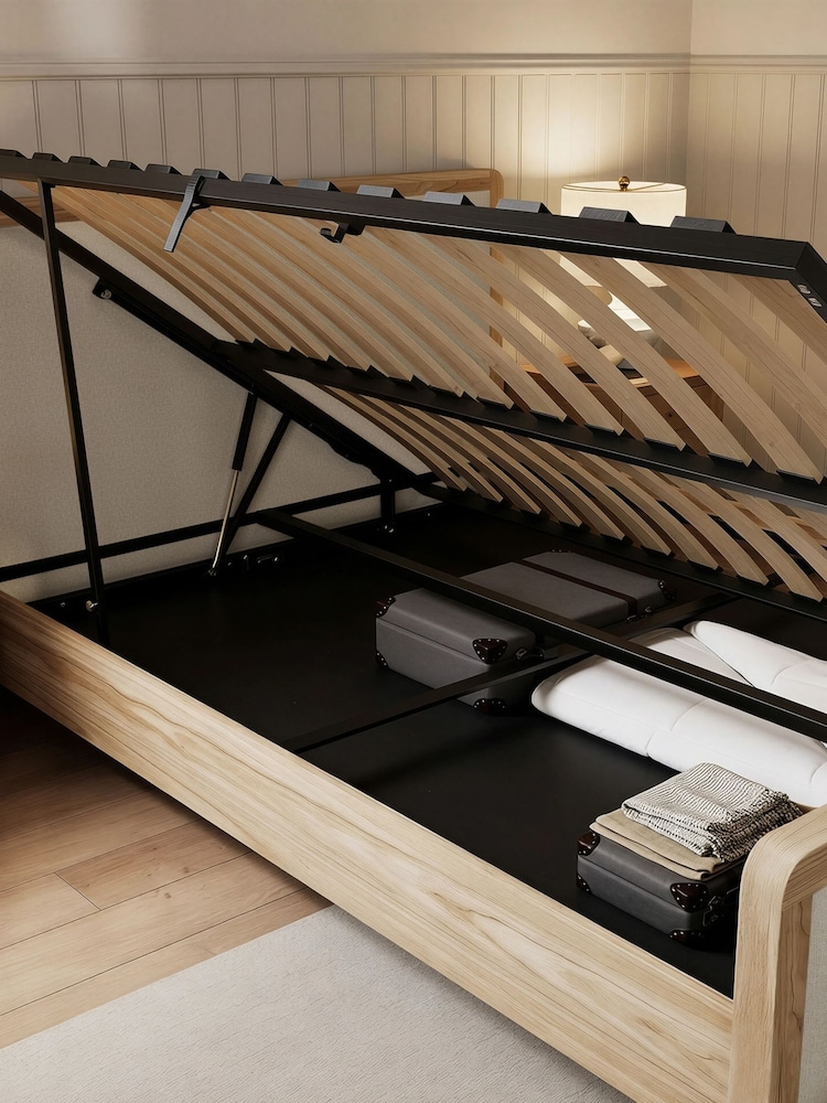 XR Living Ash Natural Leonie Wooden Hidden Ottoman Bed - Image 6 of 6