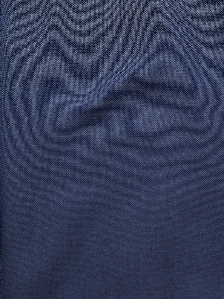 Navy Blue Easy Iron Button Down Short Sleeve Oxford Shirt - Image 7 of 7