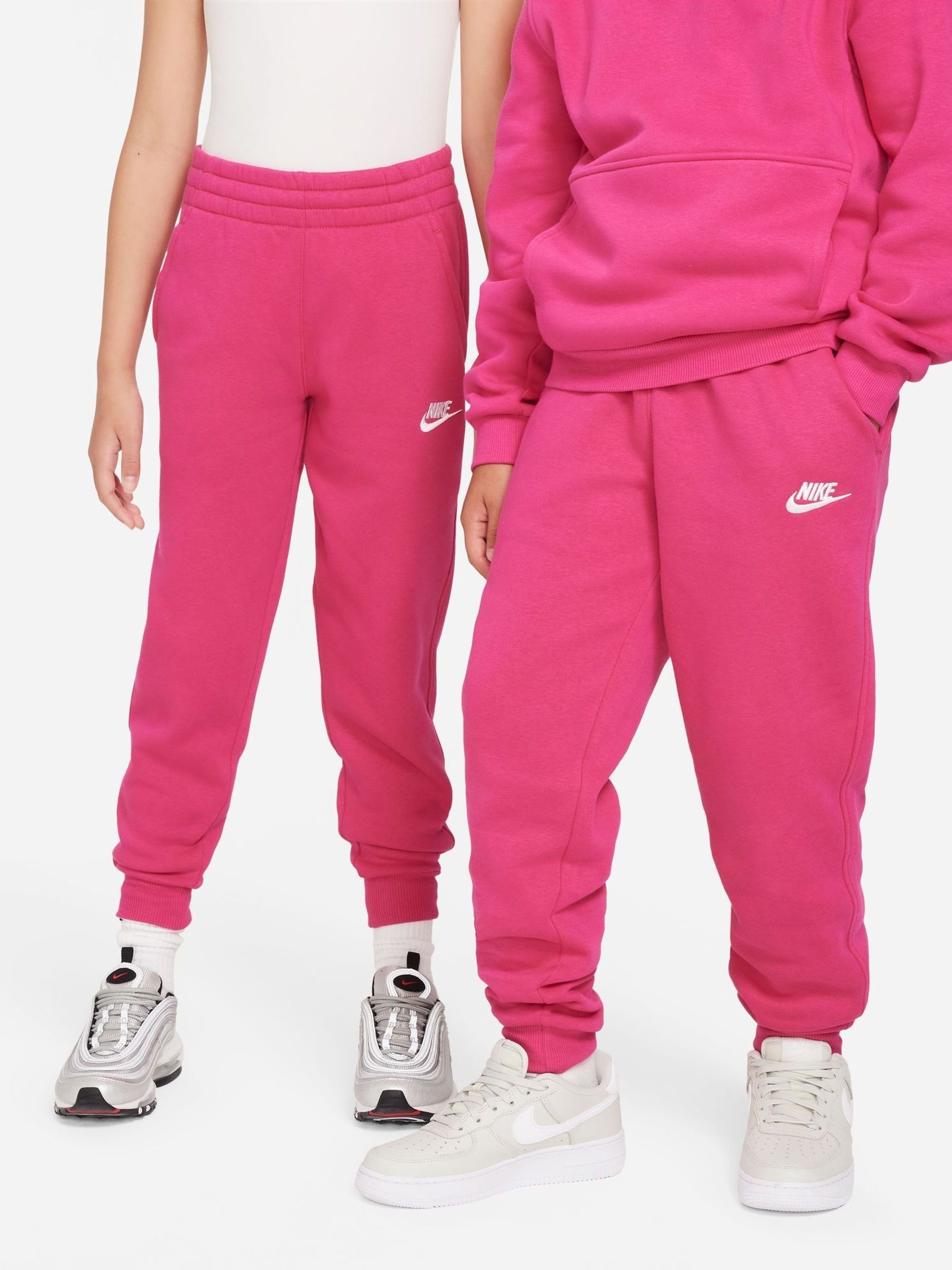 Buy Nike Fushsia Pink Club Fleece joggers from Next Luxembourg