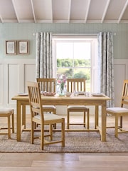 Laura Ashley Oak Milton 6-8 Seater Extending Dining Table - Image 2 of 8