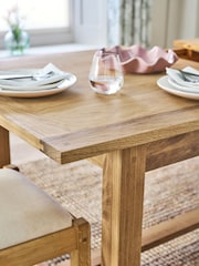 Laura Ashley Oak Milton 6-8 Seater Extending Dining Table - Image 3 of 8