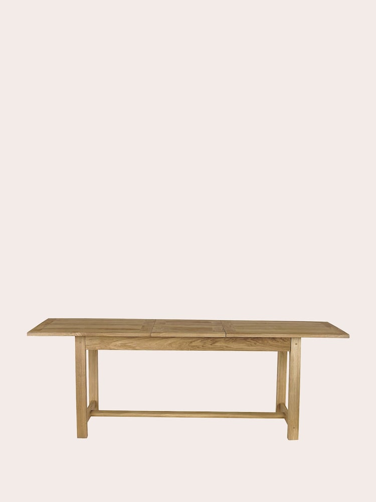 Laura Ashley Oak Milton 6-8 Seater Extending Dining Table - Image 8 of 8
