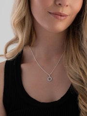 Beaverbrooks Silver Cubic Zirconia Heart Pendant - Image 3 of 4
