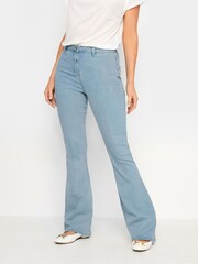 Long Tall Sally Blue Kickflare Jeans - Image 3 of 5