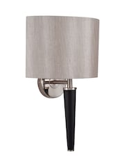 Pacific Silver Brushed Chrome and Metal Wall Light - Image 4 of 4