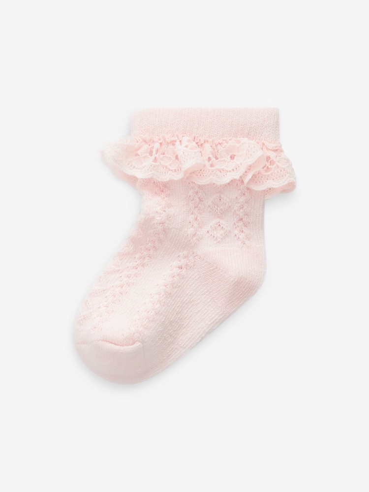 Rose Garden Lace Midi Sock 3-pack Rose Garden Lace Midi Sock 3-pack