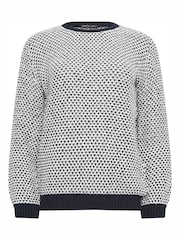 M&Co Grey Textured Chunky Knit Jumper - Image 5 of 5