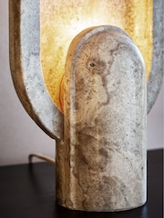 French Connection Grey Stone Rapoko Table Lamp - Image 3 of 4