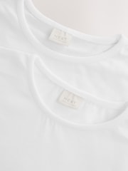 Белый - 100% Cotton Gym School T-Shirts 2 Pack (3-16yrs) - Image 6 of 6