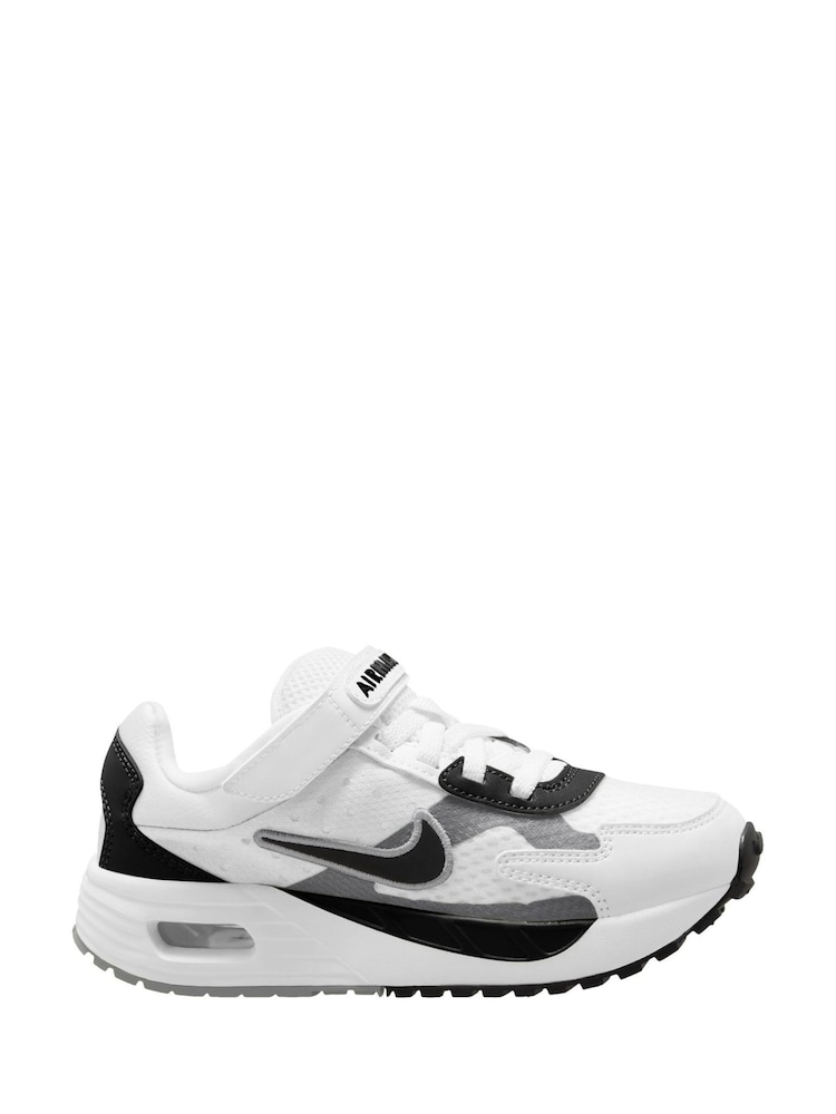 Nike White/Black Junior Air Max Solo Trainers - Image 1 of 4 Nike White/Black Junior Air Max Solo Trainers - Image 1 of 4