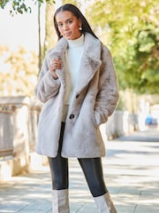 Sosandar White Roll Neck Zip Detail Jumper - Image 4 of 5