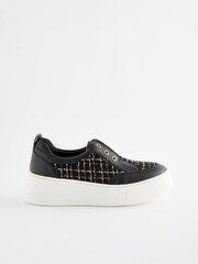 Black Signature Forever Comfort® Chunky Wedge Slip-On Platform Trainers - Image 2 of 6