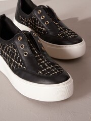 Black Signature Forever Comfort® Chunky Wedge Slip-On Platform Trainers - Image 3 of 6
