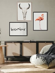 Brookpace Lascelles Natural Cattle Skull Wall Art - Image 1 of 3