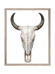 Brookpace Lascelles Natural Cattle Skull Wall Art - Image 2 of 3