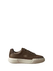 Calvin Klein Brown Leather Traction Chunky Trainers - Image 1 of 6