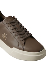 Calvin Klein Brown Leather Traction Chunky Trainers - Image 6 of 6