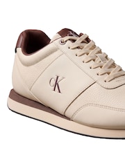 Calvin Klein White Signature Logo Runner Trainers - Image 6 of 6