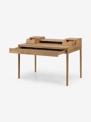 MADE.COM Oak Leonie Wide Office Desk - Image 6 of 6