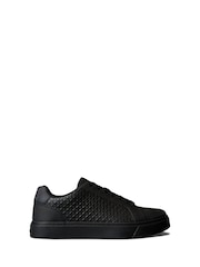 Calvin Klein Black Baseline Leather Signature Trainers - Image 1 of 6