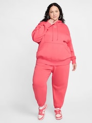 Nike Red Curve Sportswear Phoenix Fleece Oversized Pullover Hoodie - Image 3 of 9