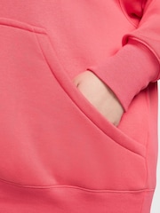 Nike Red Curve Sportswear Phoenix Fleece Oversized Pullover Hoodie - Image 7 of 9
