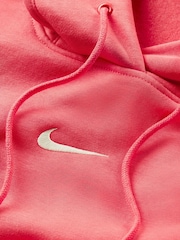 Nike Red Curve Sportswear Phoenix Fleece Oversized Pullover Hoodie - Image 8 of 9