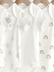 Weiß mit Character-Print - Baby-Bodys aus 100 % Baumwolle im 5er-Pack - Bild 3 von 7